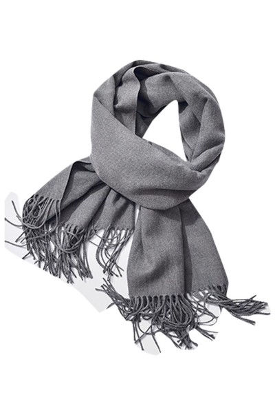 SKSL004 design pure color imitation cashmere scarf tassel scarf manufacturer detail view-14